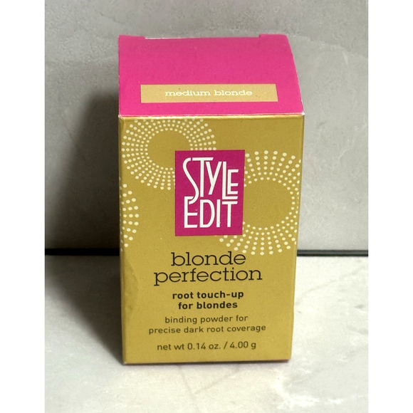 New Style Edit Blonde Perfection Root Touch-Up Powder Medium Blonde 0.14 oz - Picture 2 of 5